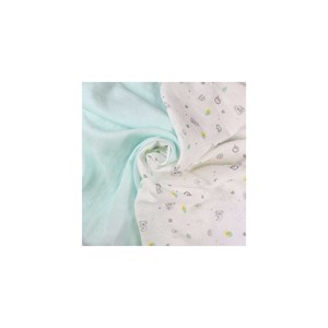 Lot de 2 langes vert sauge 70x70 cm