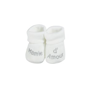 Chaussons bébé blanc 0 1 mois
