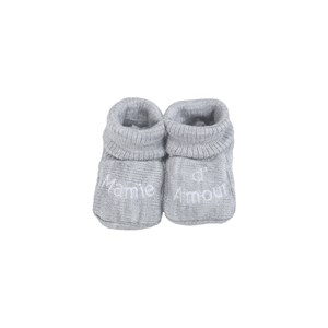 Chaussons bébé gris 0 1 mois