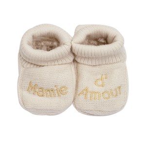 Chaussons bébé sable 0 1 mois