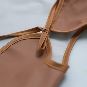 Bavoir tablier terracotta