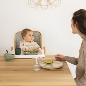 Coffret repas silicone 4 pièces vert