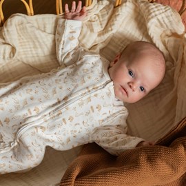 Dors bien ouverture zippée beige 6 mois