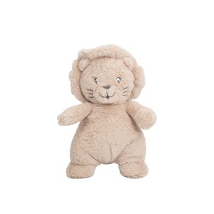 Peluche musicale bébé léo le lion beige