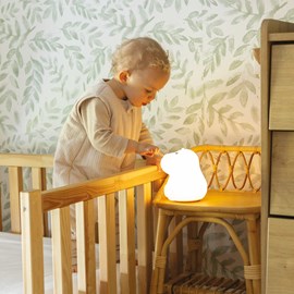 Veilleuse bébé connecté blanc