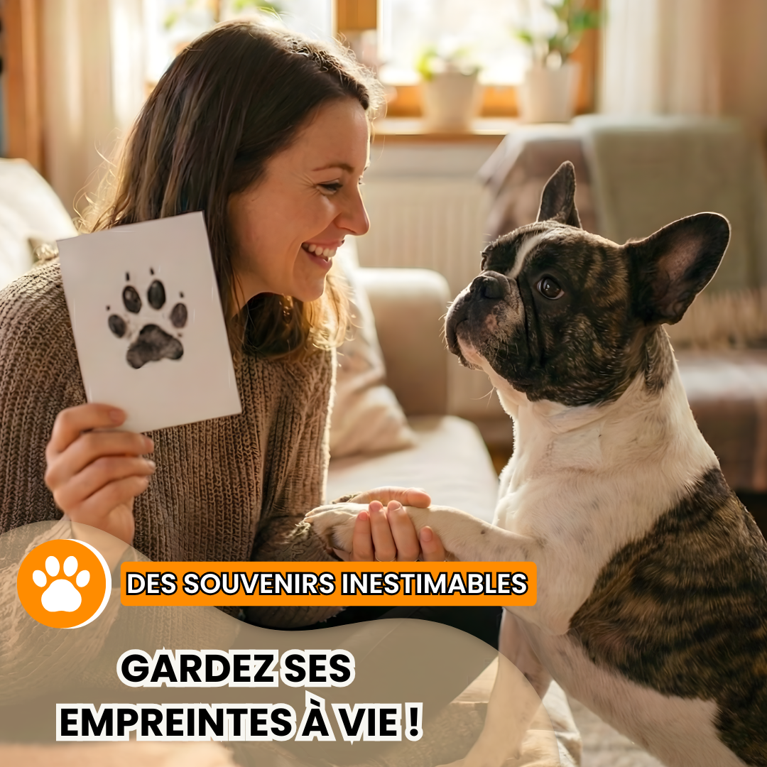 Kit Empreinte Pieds Mains Bébé Et Pattes Animaux - Souvenir Chien Chat LURNODY