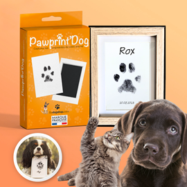 Kit empreintes chat chien + cadre photo