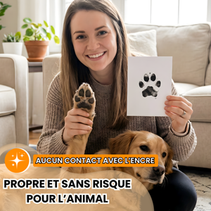 Kit empreintes chat chien + cadre photo