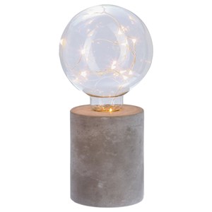Lampe ampoule avec micro led - h. 18 cm