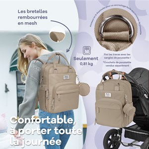 Sac à dos à langer bébé multifonctions