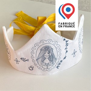 Activités – couronne en tissu à colorier