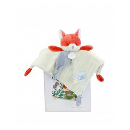 Doudou plat renard romarin - 27 cm