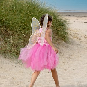 Robe de fée noa 3-4 ans avec ailes - déguisement 3-4 ans - 96cm