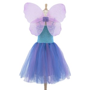 Robe de fée mélusine 3-4 ans avec ailes - déguisement 3-4 ans - 96cm