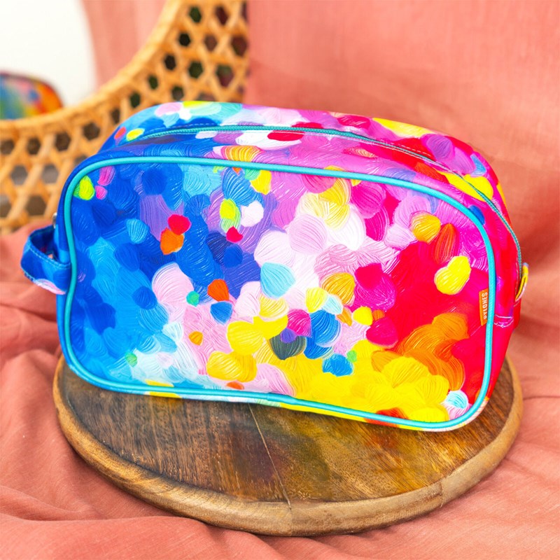 Trousse de toilette multicolore