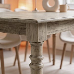 Table à manger en bois de manguier louis