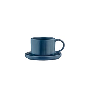 Tasse 15cl et soucoupe - marine