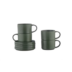 Tasse 15cl et soucoupe - olive