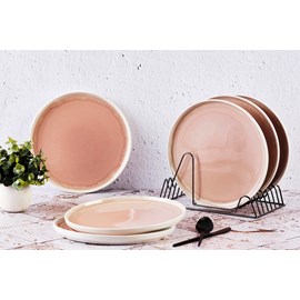 Assiette 27cm - rose poudre