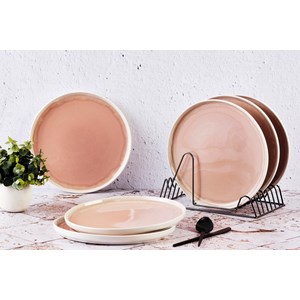 Assiette 27cm - rose poudre