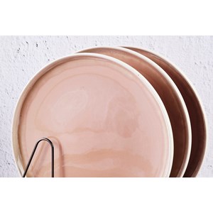 Assiette 27cm - rose poudre