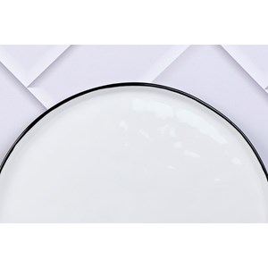 Assiette - 4 pc - blanc neige