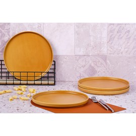 Assiette - 4 pc - ocre
