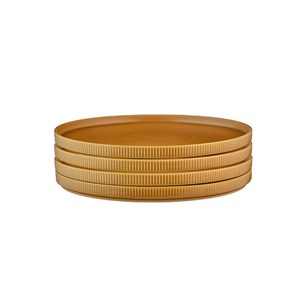 Assiette - 4 pc - ocre