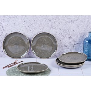 Assiette 27cm - gris béton