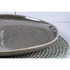 Assiette 27cm - gris béton