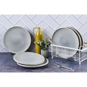 Assiette - gris lune