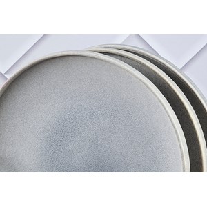 Assiette - gris lune