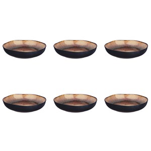 Assiette creuse  - marron sauvage