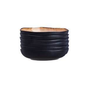 Assiette creuse  - marron sauvage