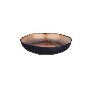 Assiette creuse  - marron sauvage
