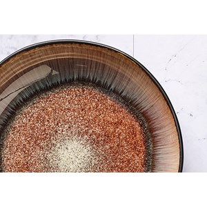 Assiette creuse  - marron sauvage