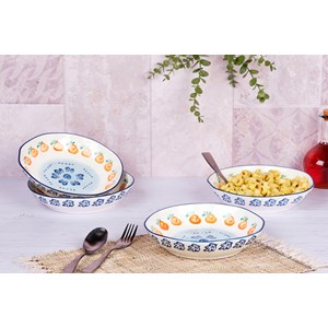 Assiette creuse - 4 pc - agrumi