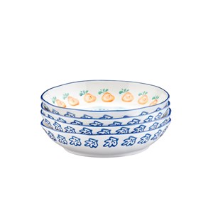 Assiette creuse - 4 pc - agrumi