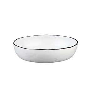 Assiette creuse - 4 pc - blanc neige
