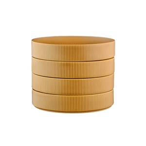 Assiette creuse - 4 pc - ocre