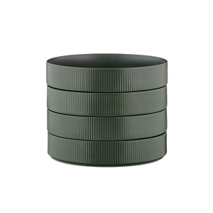 Assiette creuse - 4 pc - olive