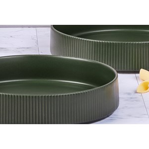 Assiette creuse - 4 pc - olive