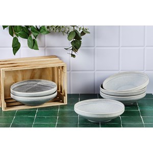 Assiette creuse 20cm - gris lune