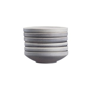 Assiette creuse 20cm - gris lune