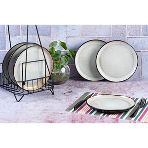 Assiette - blanc ivoire