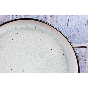 Assiette - blanc ivoire