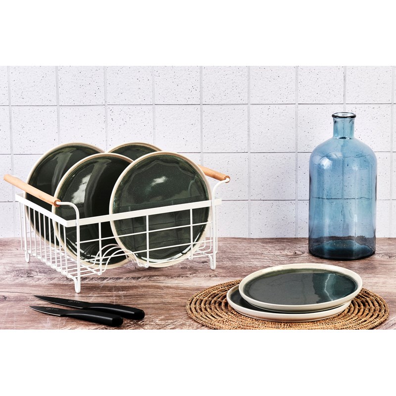 Assiette - vert de gris