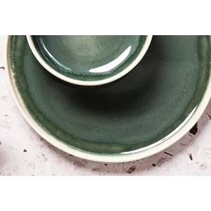 Assiette - vert de gris