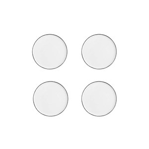 Assiette - 4 pc - blanc neige