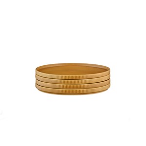 Assiette - 4 pc - ocre